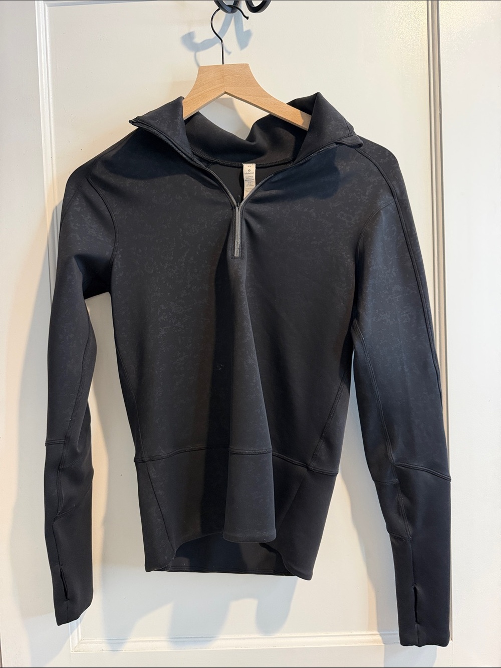 lululemon athletica Black Quarter-Zip Pullover Hoodie